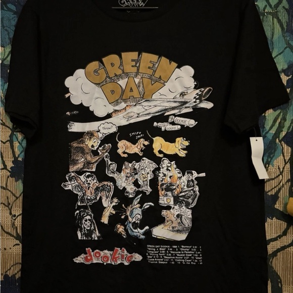 Green Day Graphic Black T-Shirt - Picture 1 of 3